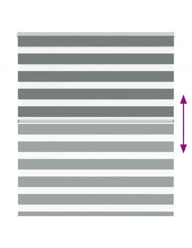 Tenda a Rullo Zebra Larghezza Tessuto 120,9 cm Poliestere