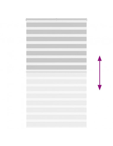 Tenda a Rullo Zebra Larghezza Tessuto 120,9 cm Poliestere