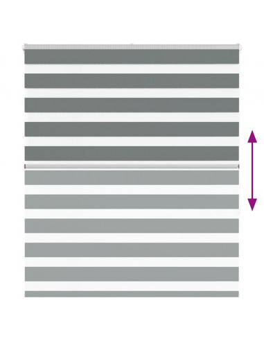 Tenda a Rullo Zebra Larghezza Tessuto 120,9 cm Poliestere