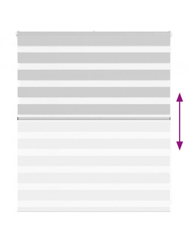 Tenda a Rullo Zebra Larghezza Tessuto 120,9 cm Poliestere