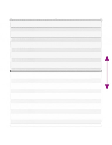 Tenda a Rullo Zebra Larghezza Tessuto 120,9 cm Poliestere