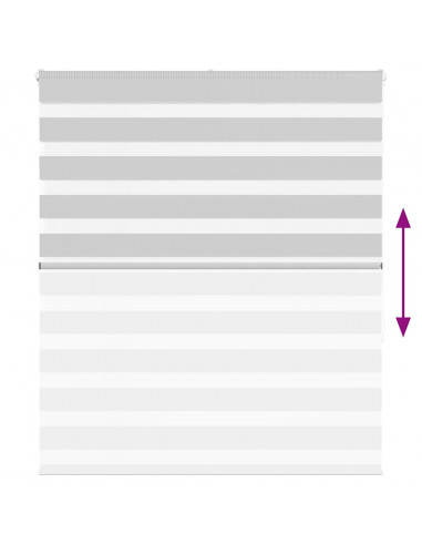 Tenda a Rullo Zebra Larghezza Tessuto 120,9 cm Poliestere