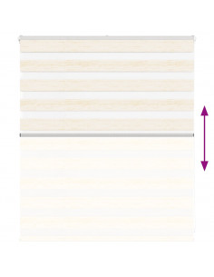 Tenda a Rullo Zebra Larghezza Tessuto 125,9 cm Poliestere 2