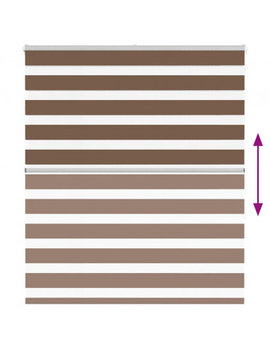 Tenda a Rullo Zebra Larghezza Tessuto 125,9 cm Poliestere