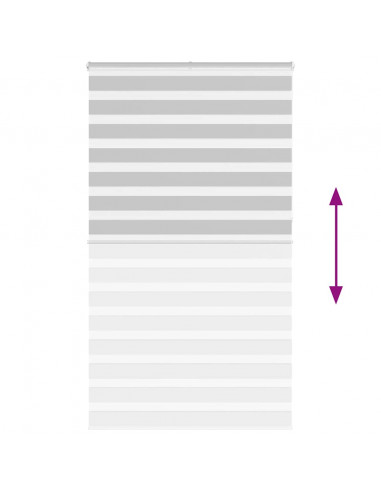 Tenda a Rullo Zebra Larghezza Tessuto 125,9 cm Poliestere