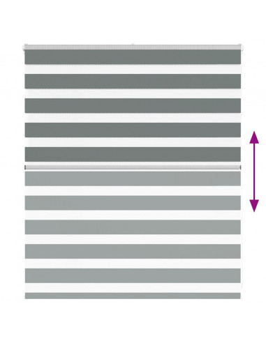 Tenda a Rullo Zebra Larghezza Tessuto 125,9 cm Poliestere