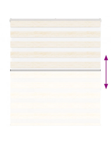 Tenda a Rullo Zebra Larghezza Tessuto 125,9 cm Poliestere