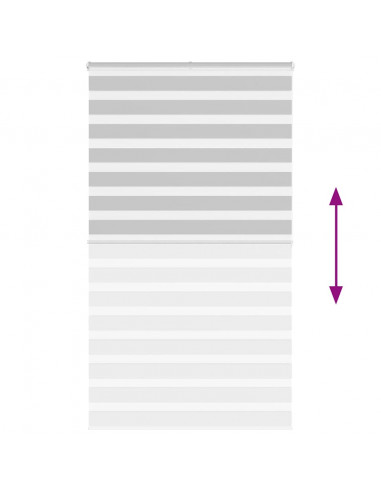 Tenda a Rullo Zebra Larghezza Tessuto 125,9 cm Poliestere