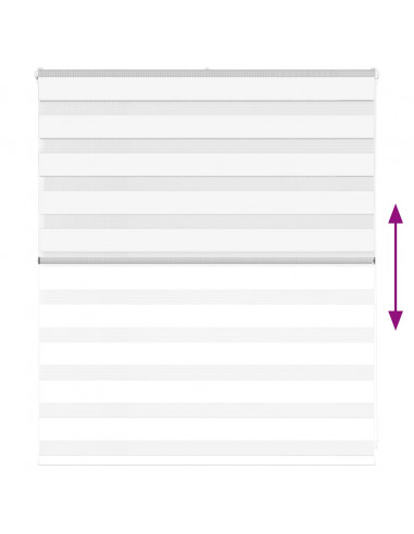 Tenda a Rullo Zebra Larghezza Tessuto 125,9 cm Poliestere