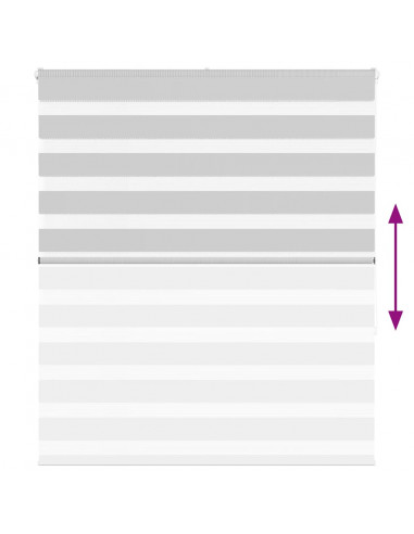 Tenda a Rullo Zebra Larghezza Tessuto 125,9 cm Poliestere