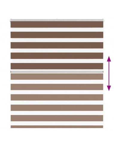 Tenda a Rullo Zebra Larghezza Tessuto 130,9 cm Poliestere