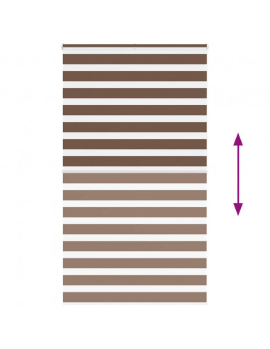 Tenda a Rullo Zebra Larghezza Tessuto 130,9 cm Poliestere