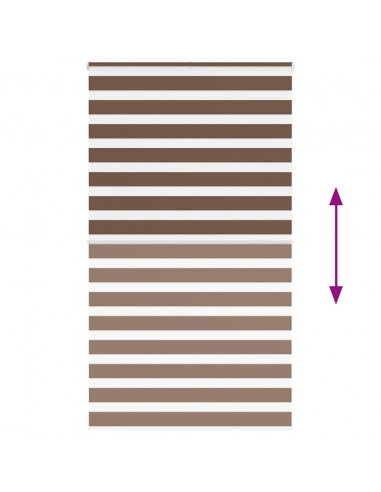 Tenda a Rullo Zebra Larghezza Tessuto 130,9 cm Poliestere