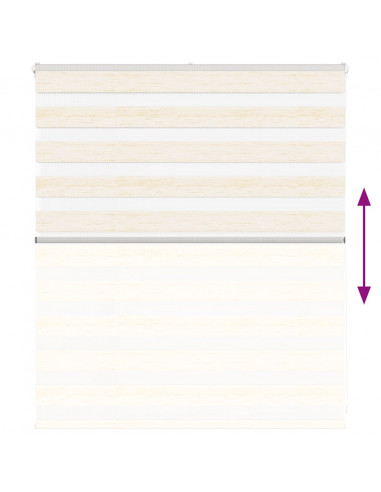 Tenda a Rullo Zebra Larghezza Tessuto 130,9 cm Poliestere