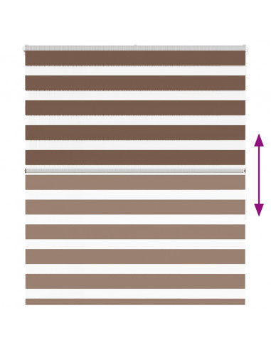 Tenda a Rullo Zebra Larghezza Tessuto 130,9 cm Poliestere