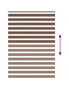 Tenda a Rullo Zebra Larghezza Tessuto 155,9 cm Poliestere 2