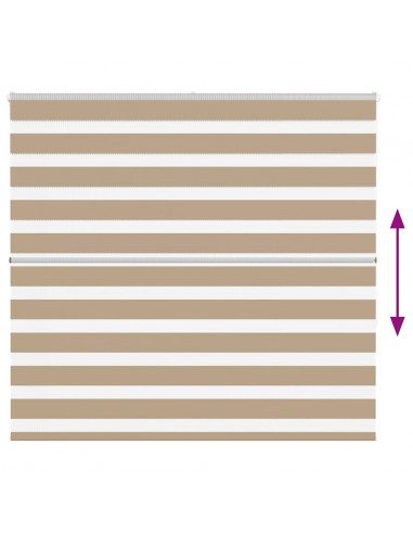 Tenda a Rullo Zebra Larghezza Tessuto 155,9 cm Poliestere