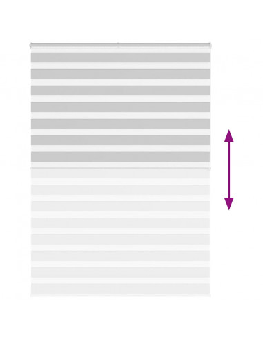 Tenda a Rullo Zebra Larghezza Tessuto 155,9 cm Poliestere