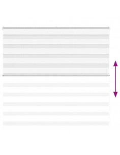 Tenda a Rullo Zebra Larghezza Tessuto 155,9 cm Poliestere 2