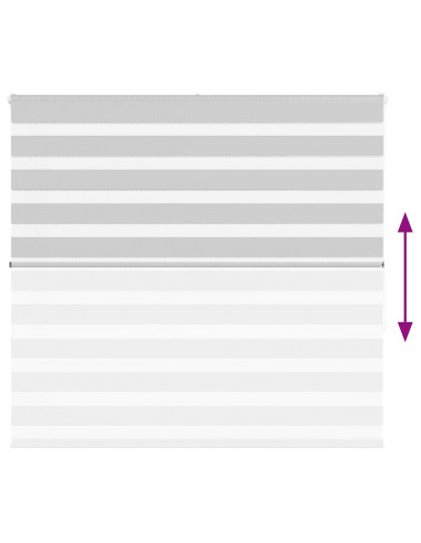 Tenda a Rullo Zebra Larghezza Tessuto 155,9 cm Poliestere