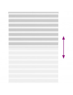 Tenda a Rullo Zebra Larghezza Tessuto 160,9 cm Poliestere 2