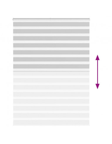 Tenda a Rullo Zebra Larghezza Tessuto 160,9 cm Poliestere