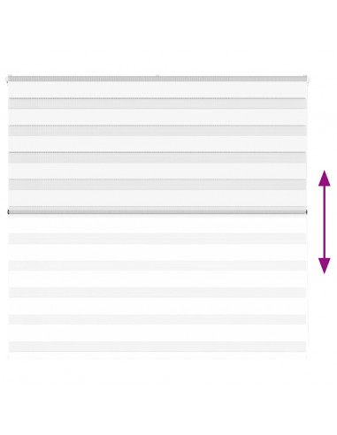 Tenda a Rullo Zebra Larghezza Tessuto 160,9 cm Poliestere