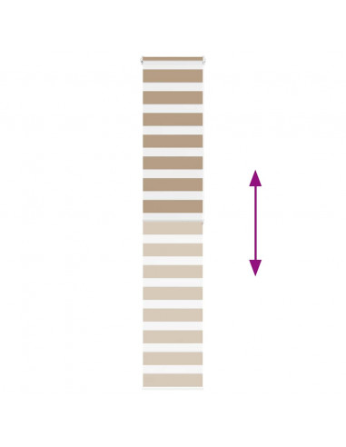 Tenda a Rullo Zebra Larghezza Tessuto 35,9 cm Poliestere