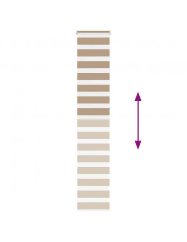 Tenda a Rullo Zebra Larghezza Tessuto 35,9 cm Poliestere