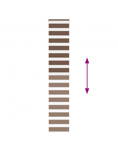 Tenda a Rullo Zebra Larghezza Tessuto 35,9 cm Poliestere