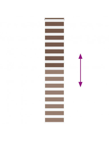 Tenda a Rullo Zebra Larghezza Tessuto 35,9 cm Poliestere