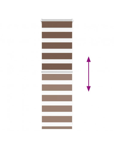 Tenda a Rullo Zebra Larghezza Tessuto 35,9 cm Poliestere