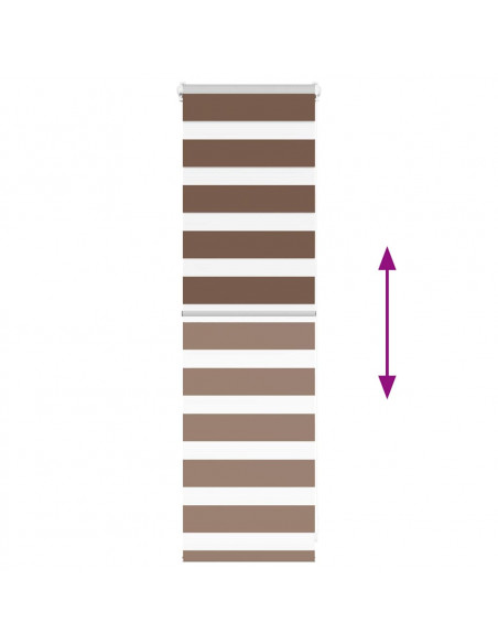 Tenda a Rullo Zebra Larghezza Tessuto 35,9 cm Poliestere