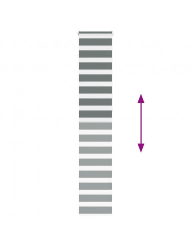 Tenda a Rullo Zebra Larghezza Tessuto 35,9 cm Poliestere