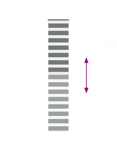 Tenda a Rullo Zebra Larghezza Tessuto 35,9 cm Poliestere