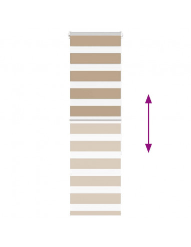 Tenda a Rullo Zebra Larghezza Tessuto 35,9 cm Poliestere