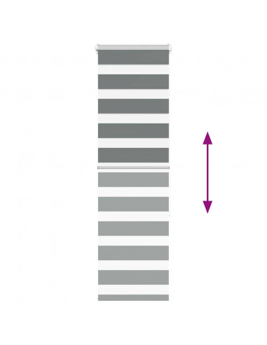 Tenda a Rullo Zebra Larghezza Tessuto 35,9 cm Poliestere