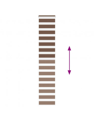 Tenda a Rullo Zebra Larghezza Tessuto 40,9 cm Poliestere