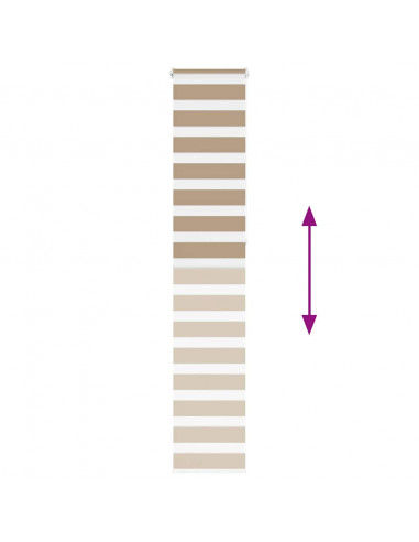 Tenda a Rullo Zebra Larghezza Tessuto 40,9 cm Poliestere