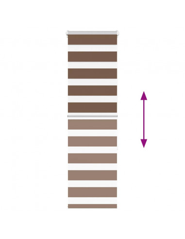 Tenda a Rullo Zebra Larghezza Tessuto 40,9 cm Poliestere