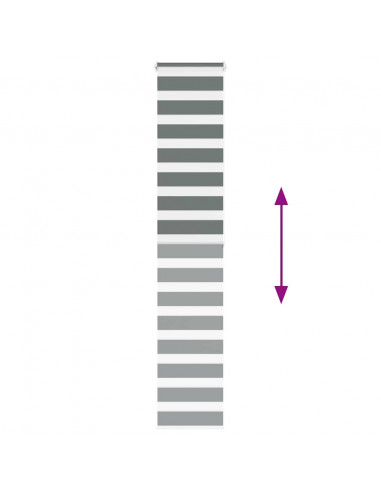 Tenda a Rullo Zebra Larghezza Tessuto 40,9 cm Poliestere