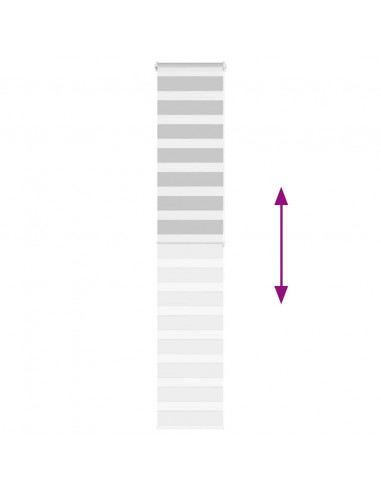 Tenda a Rullo Zebra Larghezza Tessuto 40,9 cm Poliestere