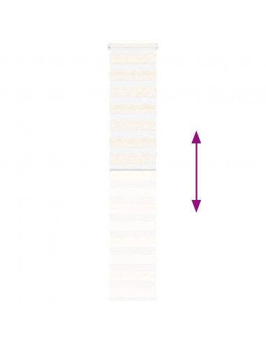 Tenda a Rullo Zebra Larghezza Tessuto 45,9 cm Poliestere