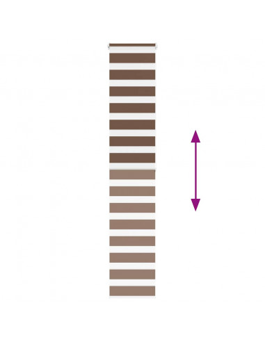 Tenda a Rullo Zebra Larghezza Tessuto 45,9 cm Poliestere