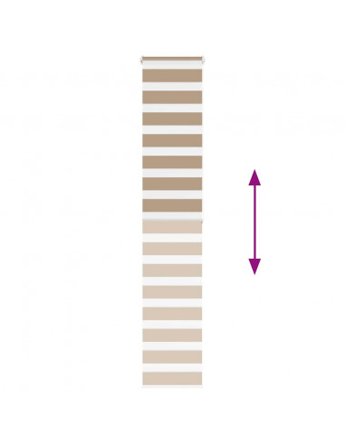 Tenda a Rullo Zebra Larghezza Tessuto 45,9 cm Poliestere