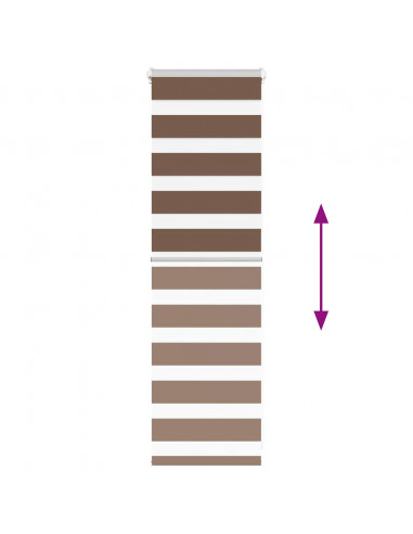 Tenda a Rullo Zebra Larghezza Tessuto 45,9 cm Poliestere