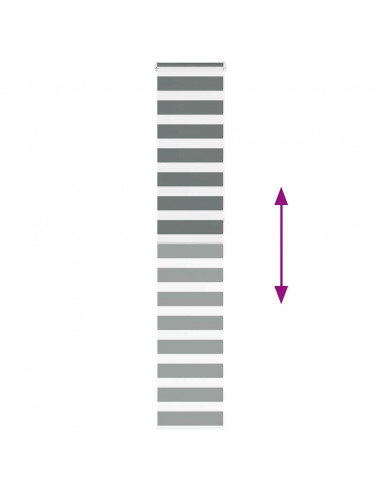 Tenda a Rullo Zebra Larghezza Tessuto 45,9 cm Poliestere