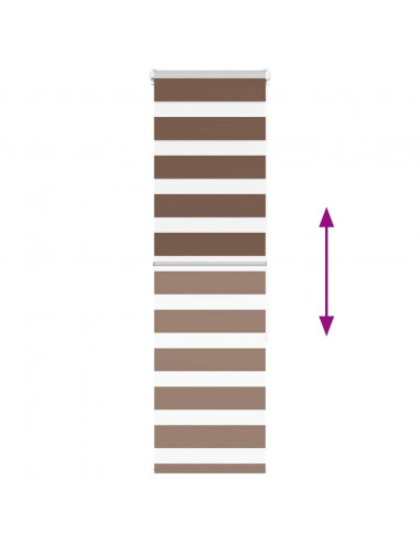 Tenda a Rullo Zebra Larghezza Tessuto 45,9 cm Poliestere