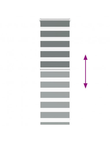 Tenda a Rullo Zebra Larghezza Tessuto 45,9 cm Poliestere