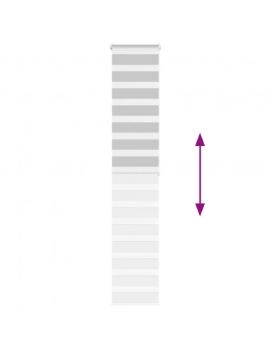 Tenda a Rullo Zebra Larghezza Tessuto 45,9 cm Poliestere